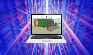 A 3D replication of the warehouse is one of the examples of digital twins applied to logistics