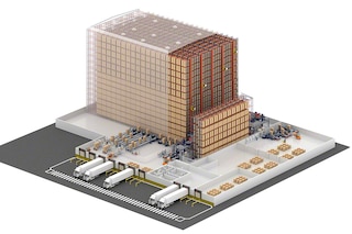 Un nuevo almacén automático autoportante de gran capacidad para Lantmännen Unibake en Polonia