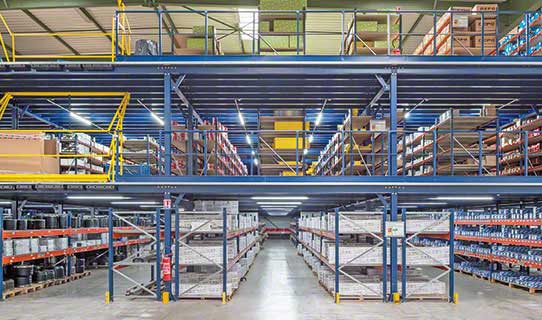 Mezzanine industrial metálico