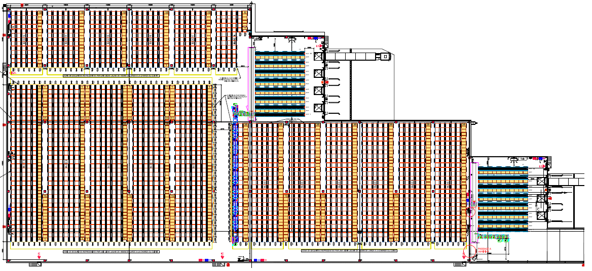 Sistema Pallet Shuttle semiautomático en el gran centro logístico de Alainé