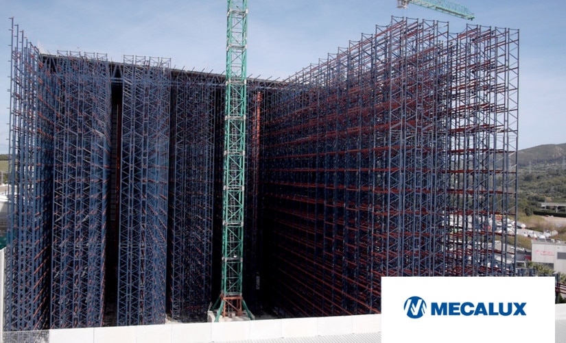 Proceso constructivo del almacén autoportante automático de Cepsa en Algeciras, Cádiz (España)