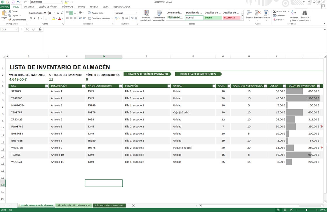 Inventario y control de stock con Excel, ¿es fiable