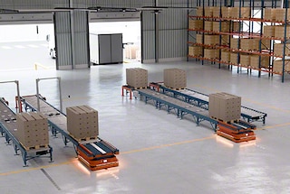 Los robots móviles autónomos intervienen en la expedición de pedidos