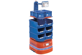 El AMR 100 con mástil es recomendable en operaciones de picking colaborativo