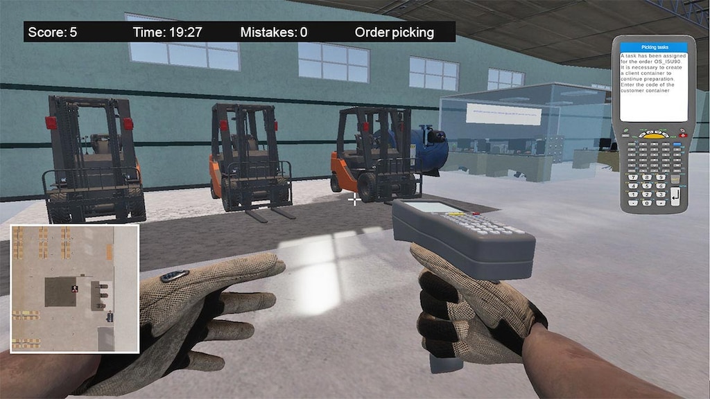 Los operadores en el videojuego reciben instrucciones a través de terminales de radiofrecuencia