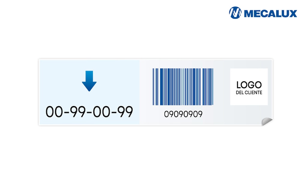 Las etiquetas de racks para tarimas suelen colocarse en horizontal, sobre la viga