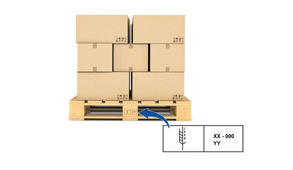Las tarimas fitosanitarias deben estar identificadas con un sello como el que indica la NIMF 15