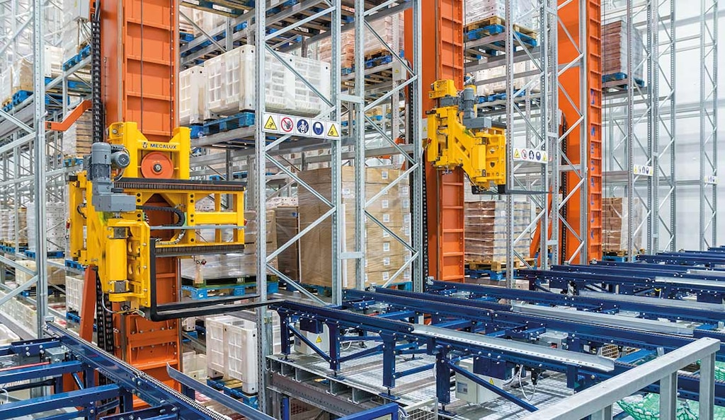 Los almacenes automatizados incorporan sistemas capaces de transportar las cargas