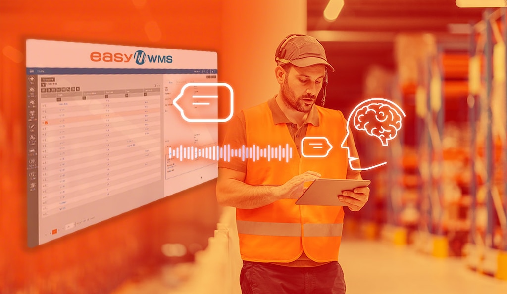 El voice-directed warehousing procesa las respuestas con inteligencia artificial