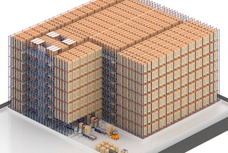 El Pallet Shuttle 3D es ideal para empresas con necesidades de almacenamiento masivo de tarimas