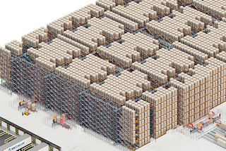 El Pallet Shuttle 3D es ideal para empresas con necesidades de almacenamiento masivo de tarimas