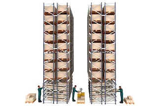 Racks selectivos con canales de picking dinámico