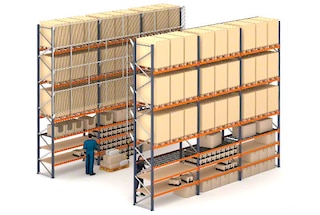 Racks selectivos con estantes para picking