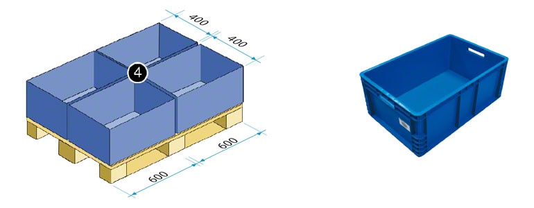 Caja de 600x400 mm