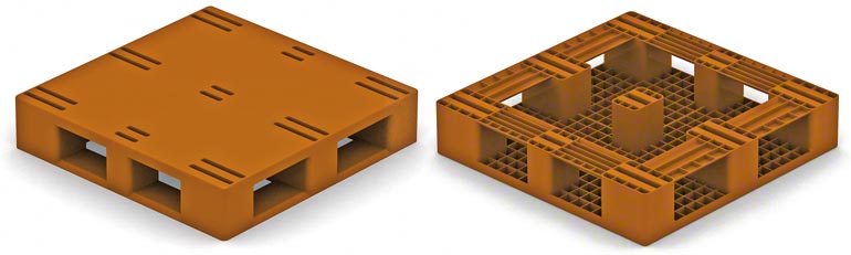 Este modelo se parece mucho a una tarima de madera del tipo 2.