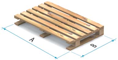 Tarima de madera del tipo 5B